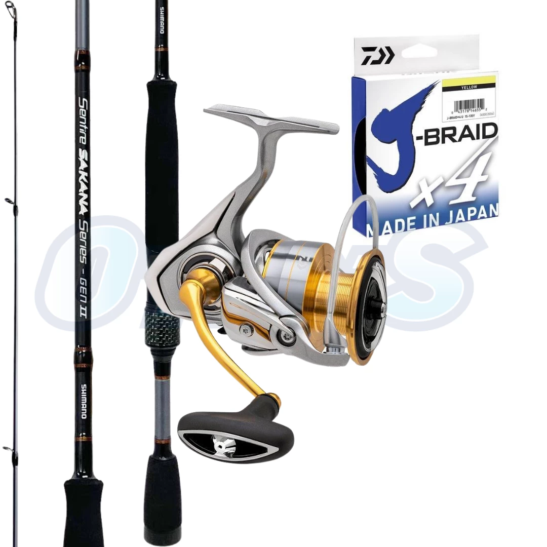 Barra Fishing Combo's Barra Spin Combo 3-6kg 7ft Daiwa Freams And Shimano Sakana 1 Barra Fishing Combo's Barra Spin Combo 3-6kg 7ft Daiwa Freams And Shimano Sakana