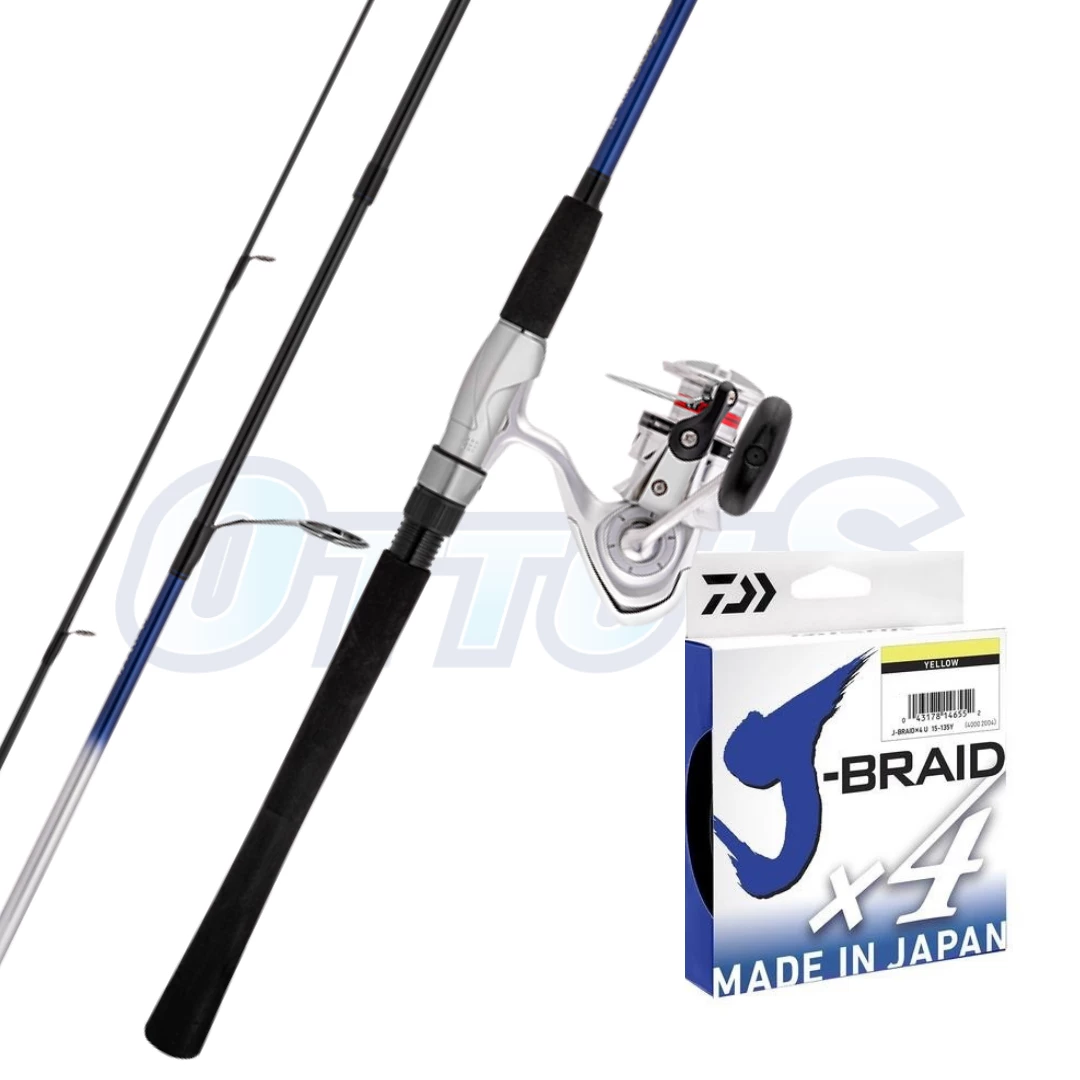 Flathead Fishing Combo Daiwa 21 Crossfire 702MFS Combo J Braid X4 Yellow 135m 15lb 1 Flathead Fishing Combo Daiwa 21 Crossfire 702MFS Combo J Braid X4 Yellow 135m 15lb