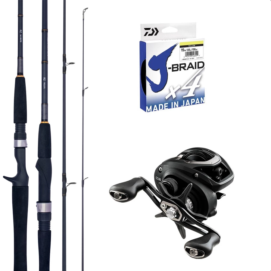 Baitcast Combo Daiwa CC80 Baitcaster Combo 1 Baitcast Combo Daiwa CC80 Baitcaster Combo