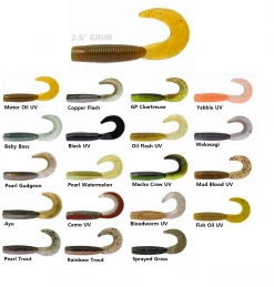 Soft Plastics Daiwa Bait Junkie 2.5" GRUB Soft Plastic Fishing Lure