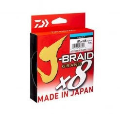 Daiwa J BRAID GRAND X8 150 Yds Island Blue Fishing Braid Line