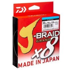 Daiwa J Braid Fishing Line Daiwa J BRAID GRAND X8 3000 Yds Island Blue Fishing Braid Line