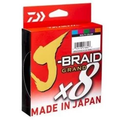 Daiwa J Braid Fishing Line Daiwa J BRAID GRAND X8 150 M Multi Colour Fishing Braid Line