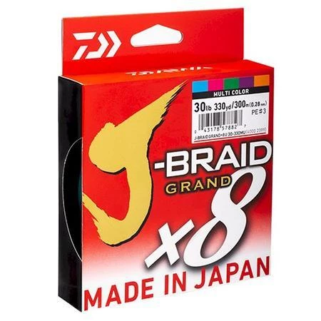 Daiwa J BRAID GRAND X8 300M Multi Colour Fishing Braid Line 1 Daiwa J BRAID GRAND X8 300M Multi Colour Fishing Braid Line