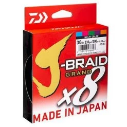 Daiwa J Braid Fishing Line Daiwa J BRAID GRAND X8 3000M Multi Colour Fishing Braid Line