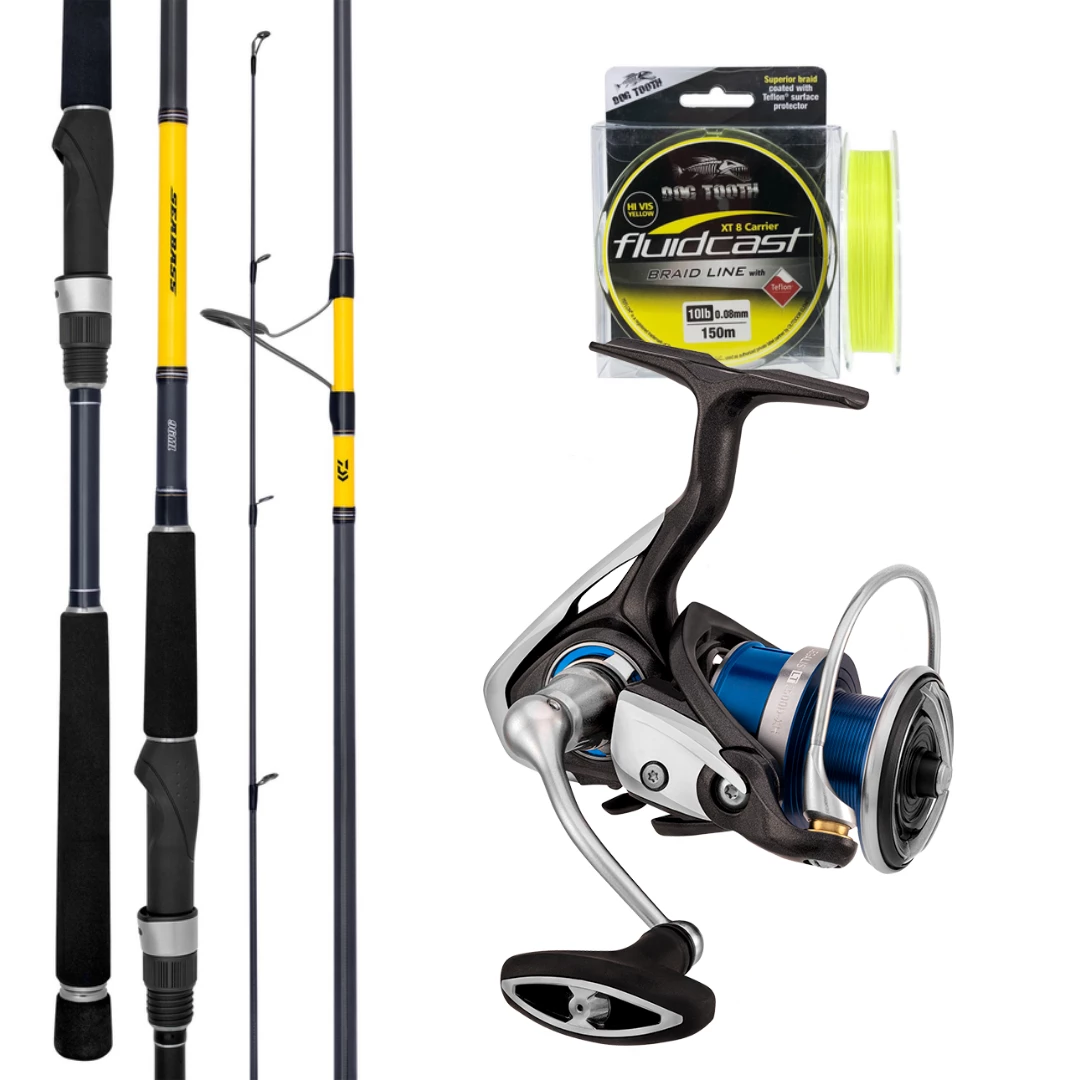Beach & Rock Fishing Combos Daiwa Light Lure And Bait Beach Fishing Combo Seabass 96ML Rod 1 Beach & Rock Fishing Combos Daiwa Light Lure And Bait Beach Fishing Combo Seabass 96ML Rod