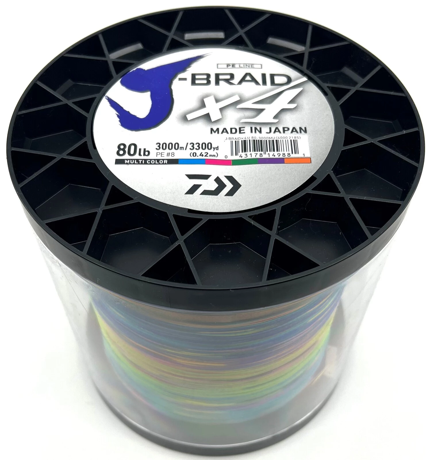 Daiwa J-Braid X4 3000m Multi Colour Bulk Braid Fishing Line 1 Daiwa J-Braid X4 3000m Multi Colour Bulk Braid Fishing Line
