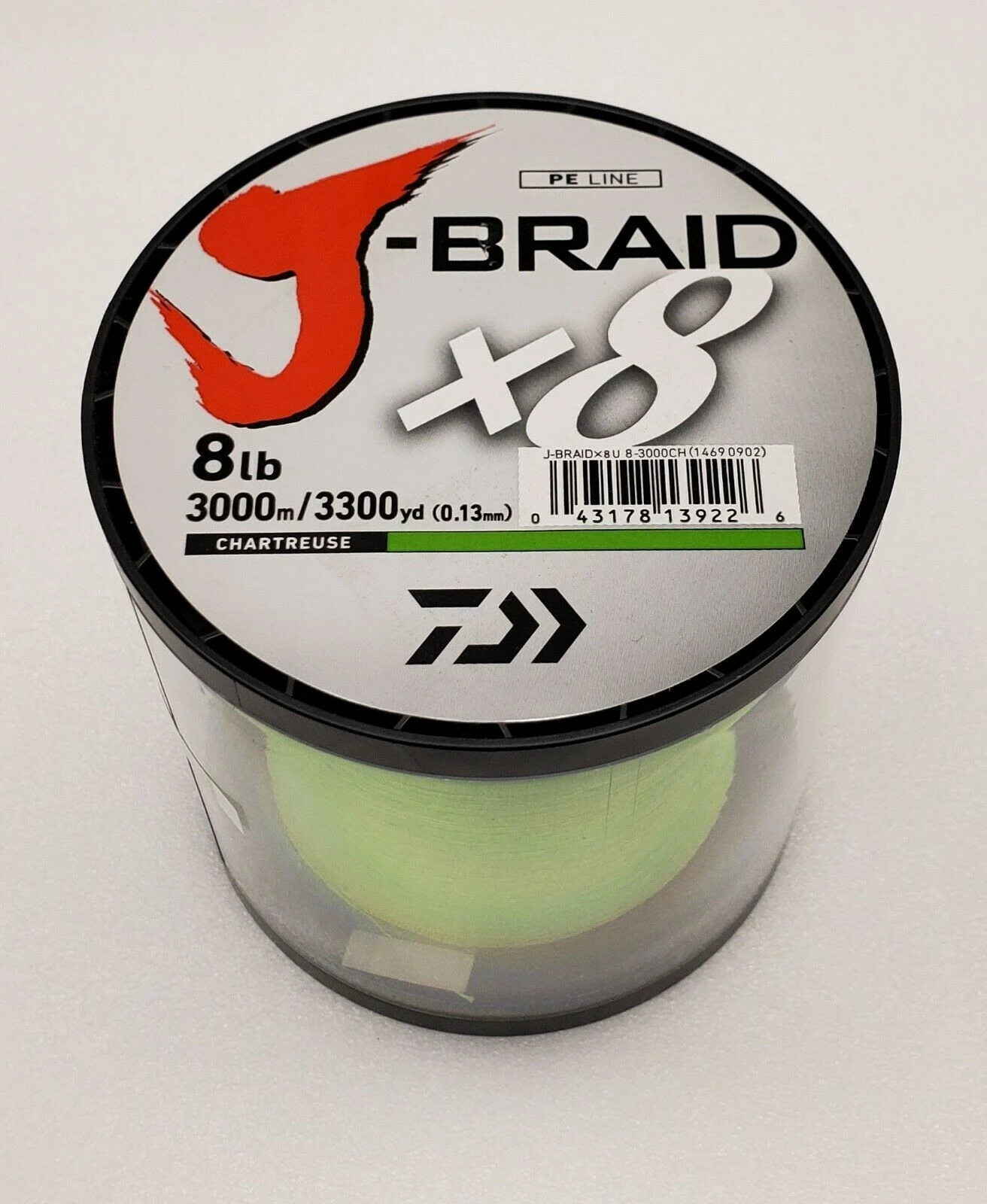 Daiwa J Braid X8 3000m Chartreuse 1 Daiwa J Braid X8 3000m Chartreuse