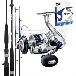 Kingfish Combos Shimano Saragosa And Daiwa Saltist BW Medium Jig Combo