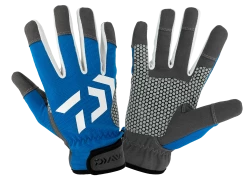 Daiwa Offshore Fishing Gloves Blue UV Protection Heavy Duty