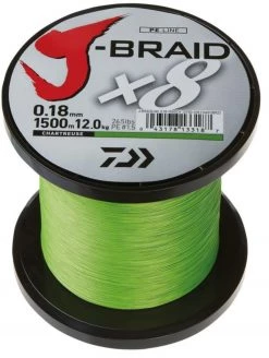 Daiwa J Braid X8 1500m Chartreuse