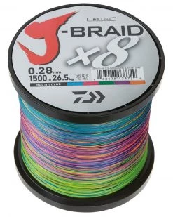 Daiwa J Braid X8 1500m Multi-coloured