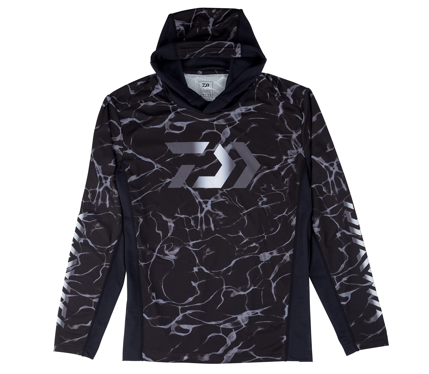 Shirts Daiwa Splash Fishing Shirt With Hood Black Long Sleeve UV Protection 1 Shirts Daiwa Splash Fishing Shirt With Hood Black Long Sleeve UV Protection