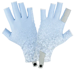 Daiwa UPF Fishing Pro Sun Blue Prism Gloves UV Protection 50+ UPF