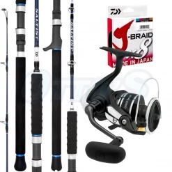 Kingfish Combos BG MQ And Daiwa Saltist Hyper V2 King Tuna Trolling/casting Combo