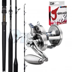Tuna And Marlin Daiwa 24kg Game Fishing Overhead Combo Saltiga LD With Tournament Game Rod